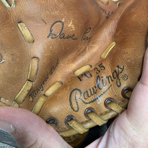 Rawlings PG 35 Dave Parker Glove For LEFT Handed Thrower Quality Leather LHT - Picture 8 of 9